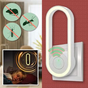 Ultrazvukový zabiják komárů s frekvenční konverzí a LED světlem na spaní | ANTIMOSI