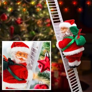 Santa lezoucí po žebříku | LADDERSANTA