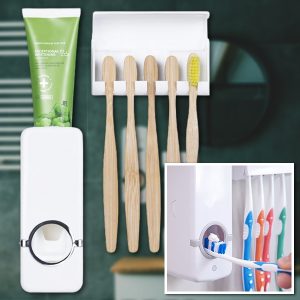 Dávkovač zubní pasty a držák kartáčků | BRUSHBASE